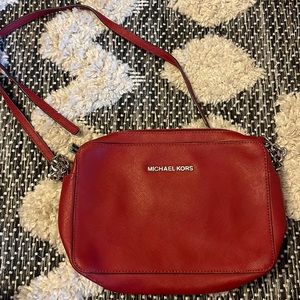 Red Michael Kors bag